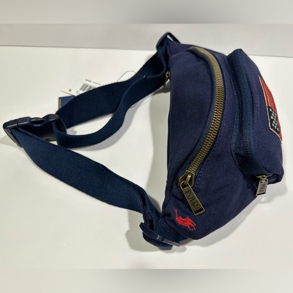 Polo by Ralph Lauren Blue Belt Bag with Flag Details - Picture 11 of 16